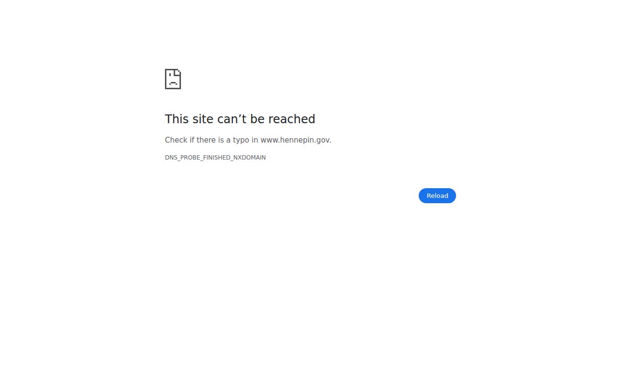 Hennepin County Official Website screenshot
